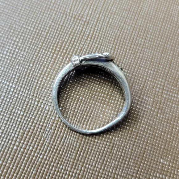 Buckle Ring With Diamonds